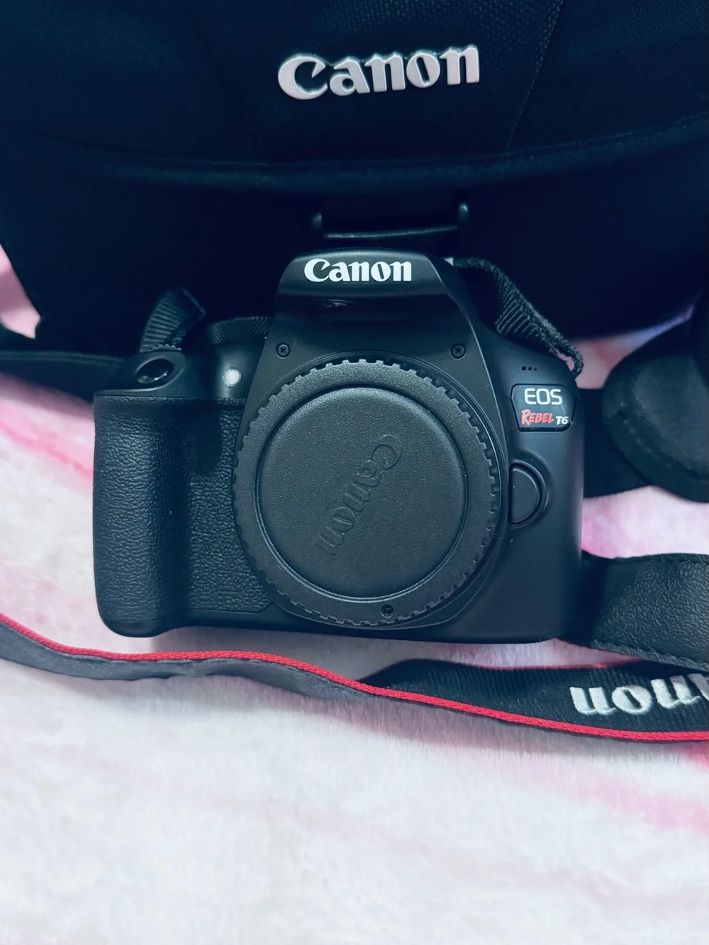 Canon EOS Rebel T6 DSLR Camera Kit in Black with Lenses